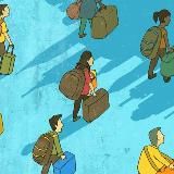 Эмигрантка. С детьми