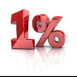 1% людей