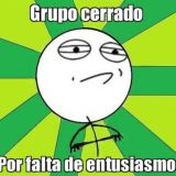 Grupo cerrado gracias por se parte