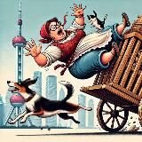 Баба с телеги