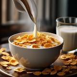 хлопья с молоком