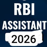 RBI ASSISTANT EXAM 2026 PDF & NOTES