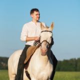 Кот на белом коне