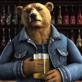 Bear In a Denim Suit