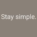 Stay simple